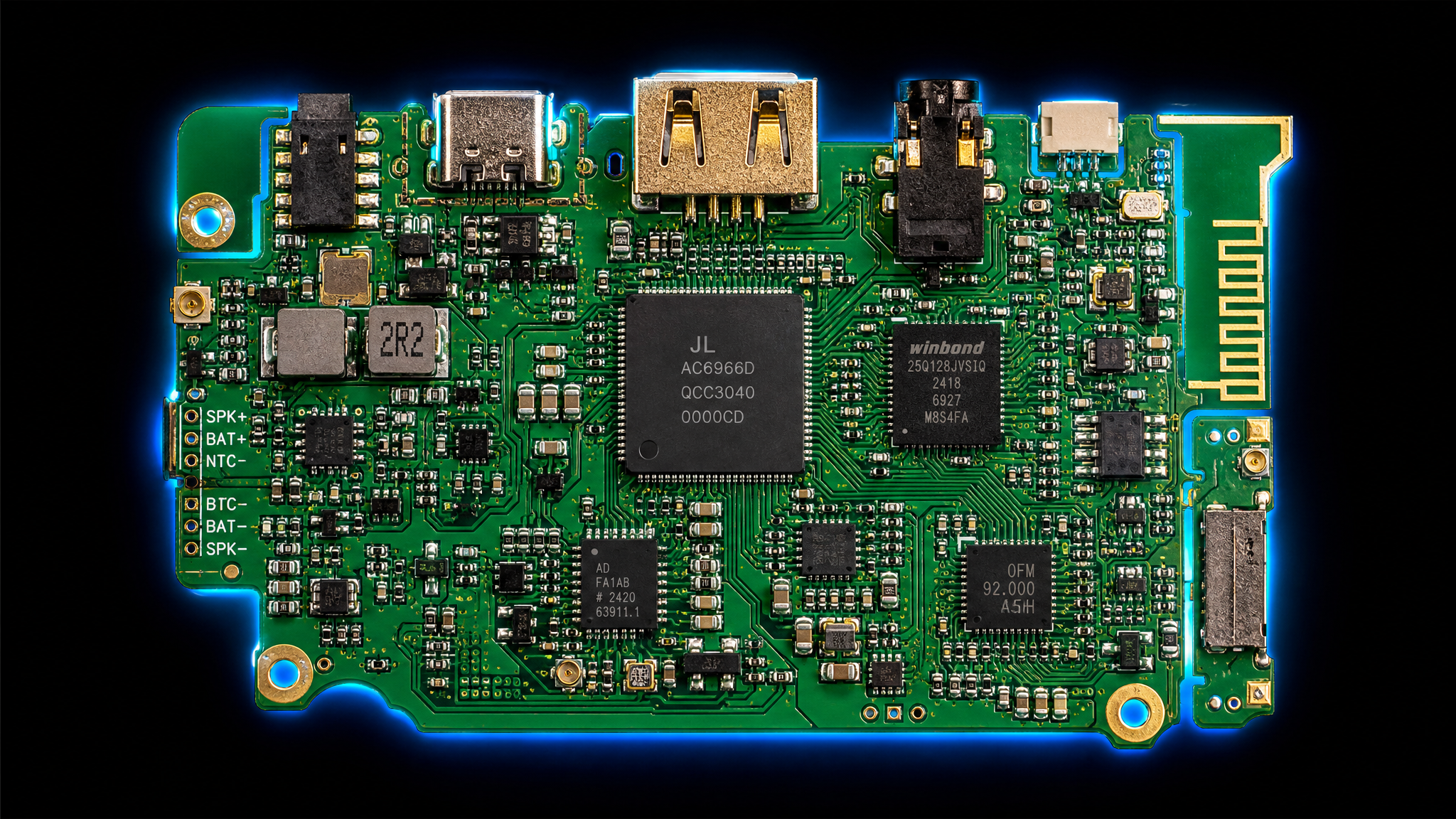 Custom PCB board for Flash Dance speaker
