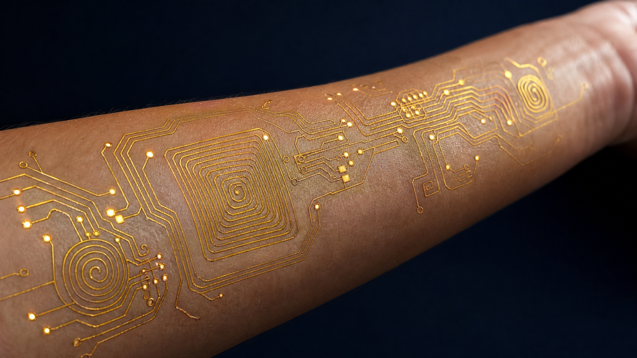 GoldSkin robotic bioelectronic tattoo machine