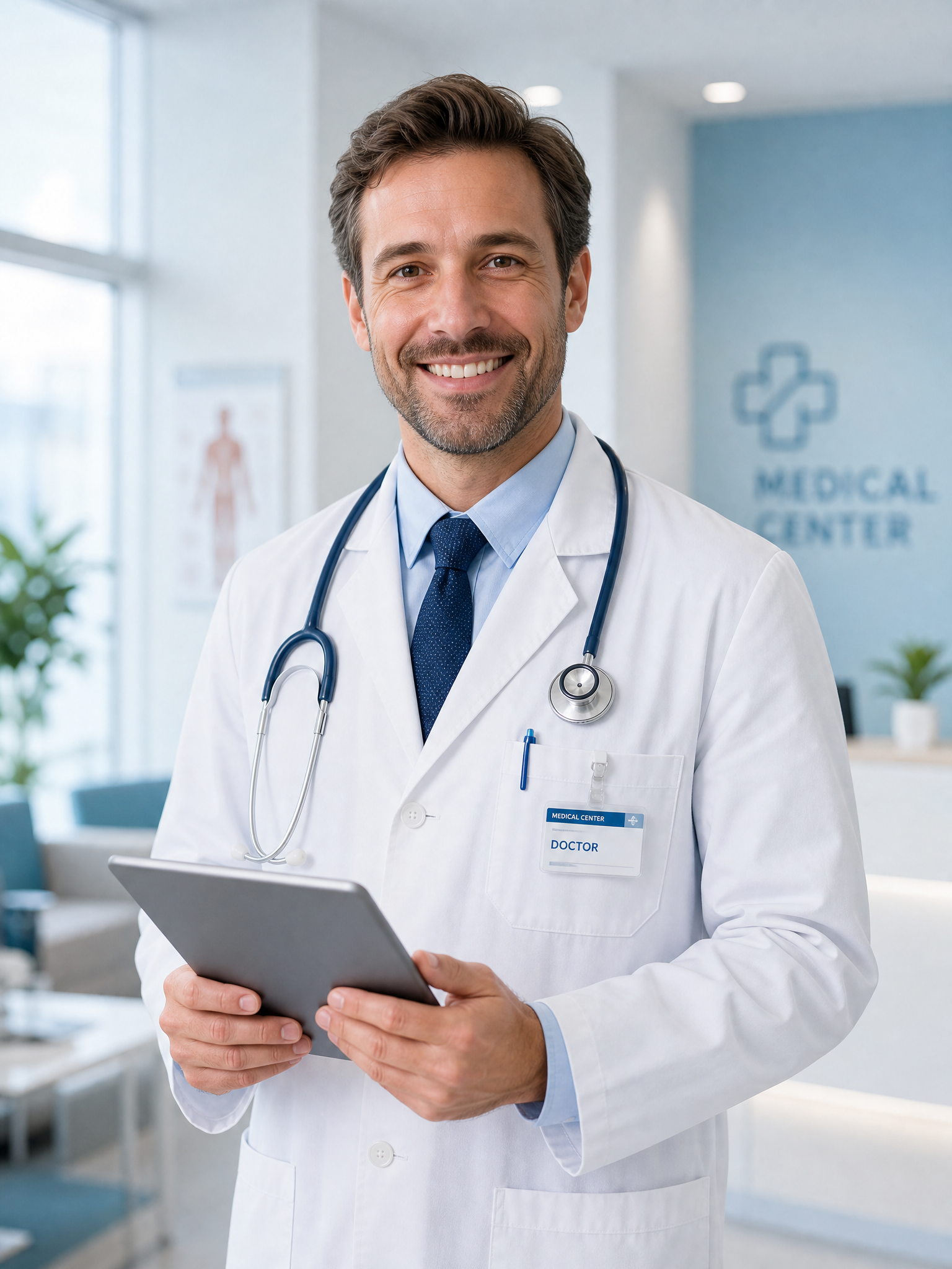 Doctor reviewing GutTarget device concept