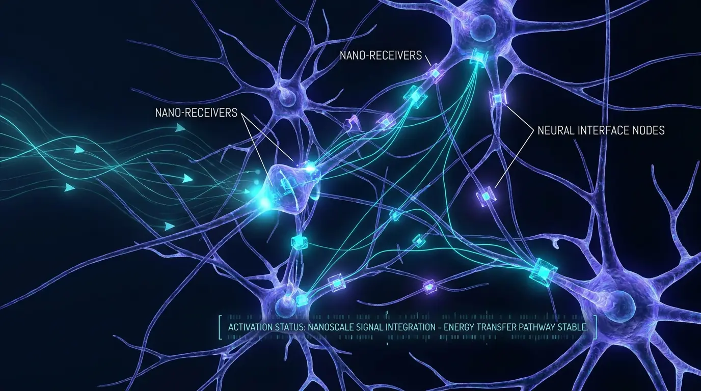 Conceptual nanoscale neural receivers in brain tissue
