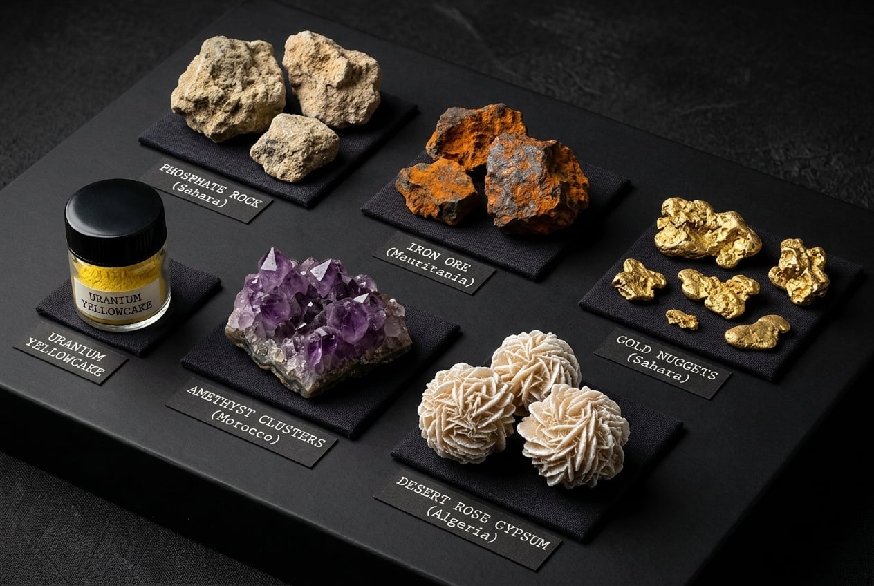Mineral wealth beneath the Sahara