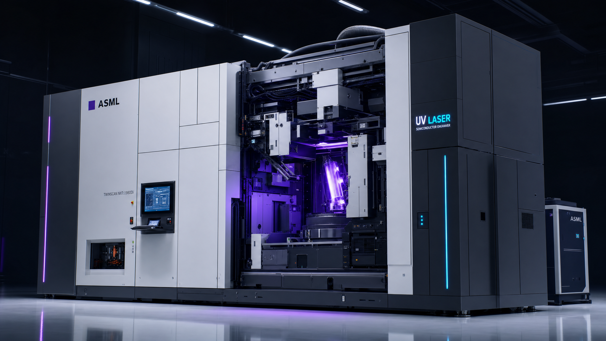 TrinityPhoton TP-193 full-scale UV laser semiconductor engraving machine in a cleanroom
